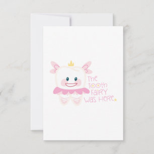 Cartão De Agradecimento Fada De Dentes Estava Aqui