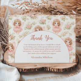 Cartão De Agradecimento Fairy 1st Birthday Storybook