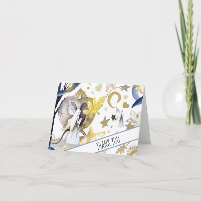 Cartão De Agradecimento *~* Fairy Fantasy Chá de fraldas De Treinador Obri (Frente)