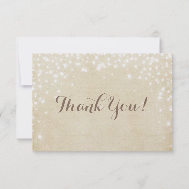 Cartão De Agradecimento Faísca do pergaminho (Frente)