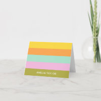 Faixa Colorida Bloco de Cor Nome Personalizado