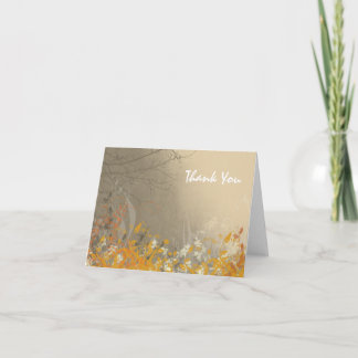 Cartão De Agradecimento Fall Beauty Thank You Cards