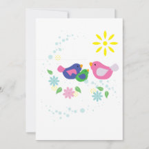 Família de 3 pássaros