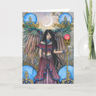 Cartão De Agradecimento Fantasia de Arte de Fada Noturna por Molly Harriso