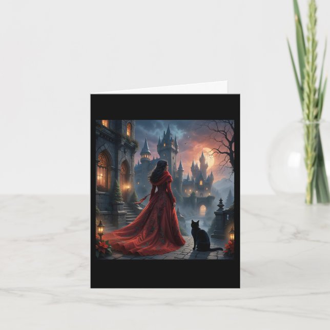 Cartão De Agradecimento Fantasy Holidays Card (Frente)