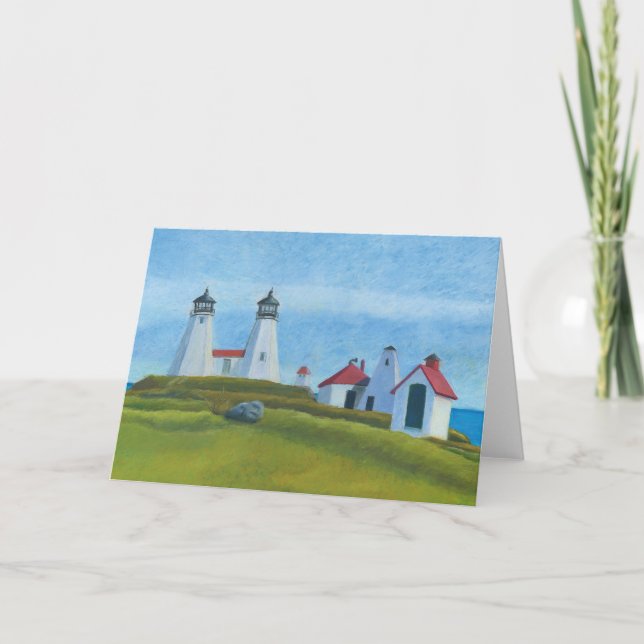 Cartão De Agradecimento Faróis De Rede Antigos (Frente)