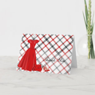 Cartão De Agradecimento Fashion Thank You (Red)