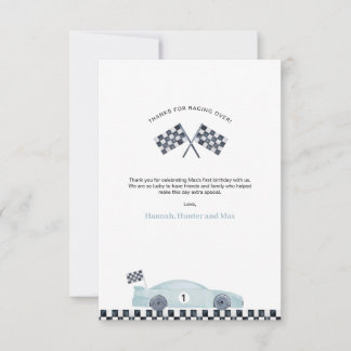 Cartão de Agradecimento Fast One