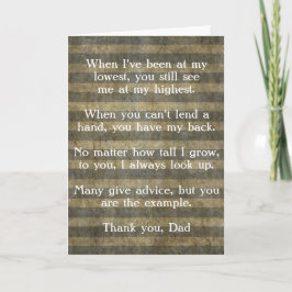 Cartão De Agradecimento Father's Day Card, Thank You