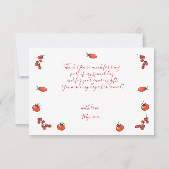 Cartão De Agradecimento Fatia de diversão, primeiro aniversário (Frente)