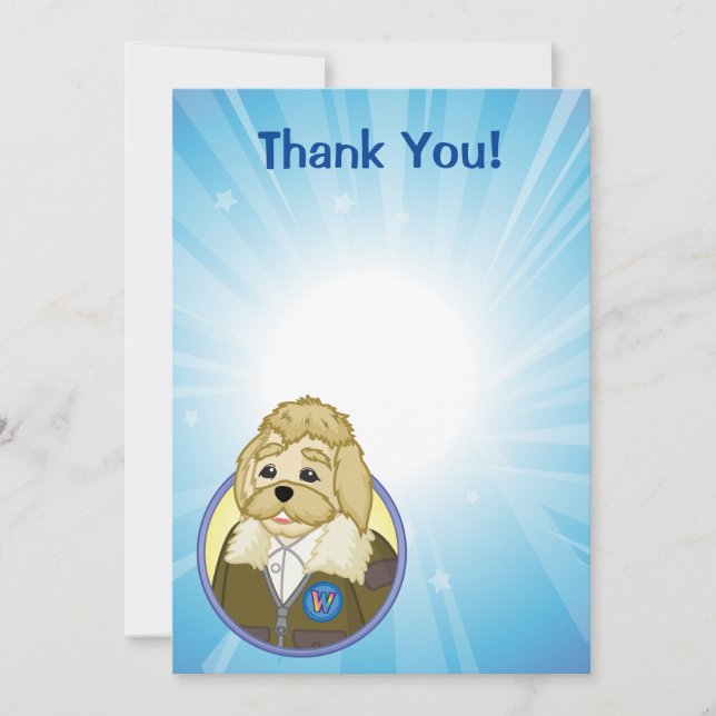 Cartão De Agradecimento Fato de Arte (Frente)