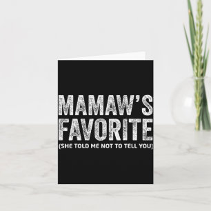 Cartão De Agradecimento Favorito Vintage da Mamãe Engraçada