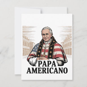 Cartão De Agradecimento Fé Cristã da Igreja Católica do Papa Leão American