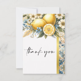 Cartão De Agradecimento Febre de Azulejo do Mediterrâneo: italiano Positan