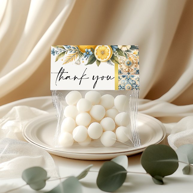 Cartão De Agradecimento Febre de Azulejo do Mediterrâneo: italiano Positan (Criador carregado)