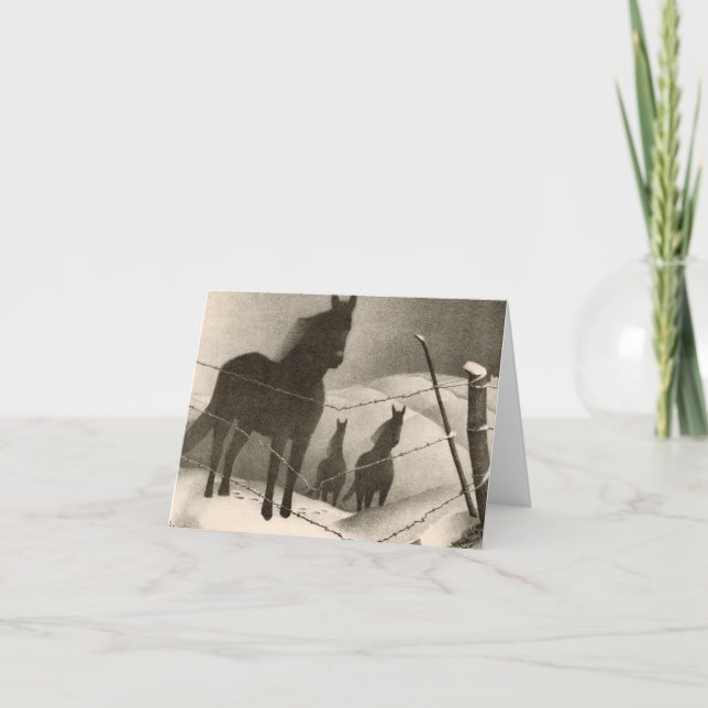 Cartão De Agradecimento February, 1941 by Grant Wood (Frente)