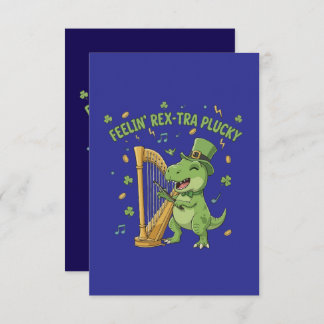 Cartão De Agradecimento Feelin' Rex-tra Plucky Funny St. Patrick's Day  