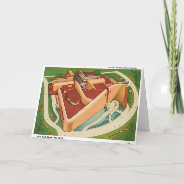 Cartão De Agradecimento Feira do Mundo de Nova Iorque de 1939 (Frente)