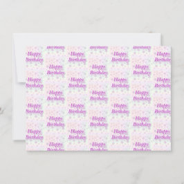 Cartão De Agradecimento Feliz aniversário!