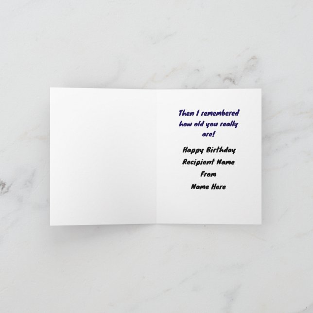 Cartão De Agradecimento Feliz aniversário (Interior)