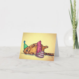 Cartão De Agradecimento Feliz Aniversário