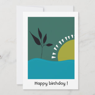 Cartão De Agradecimento feliz aniversário 30 personalizado paisagem verde