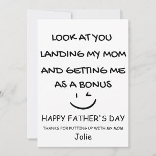 Cartão De Agradecimento Feliz aniversário ao padrasto