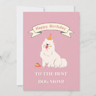 Cartão De Agradecimento Feliz aniversário para a Melhor Mãe de Cachorro! C