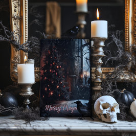 Cartão De Agradecimento Feliz Creepmas Natal Carta