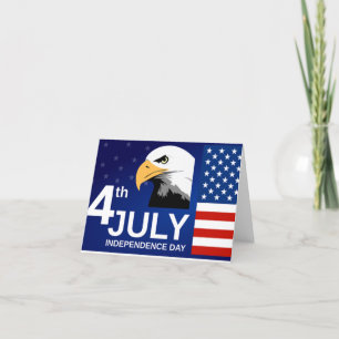 Cartão De Agradecimento Feliz Dia da Independência/4 de julho