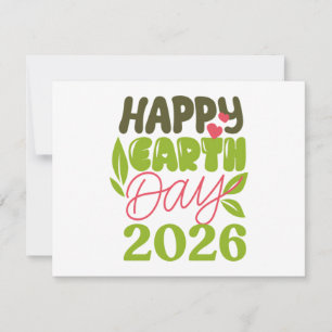 Cartão De Agradecimento Feliz Dia da Terra 2026