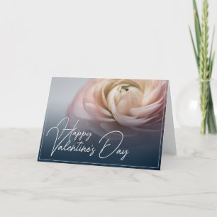 Cartão De Agradecimento Feliz dia de os namorados com rosa grande