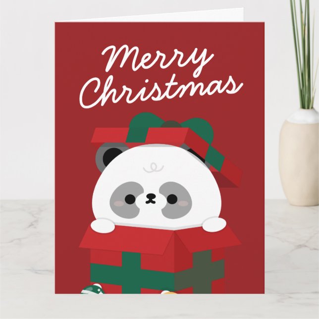 Cartão De Agradecimento Feliz e Simples Feliz Natal (Frente)