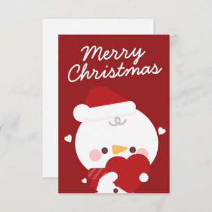 Cartão De Agradecimento Feliz e Simples Feliz Natal