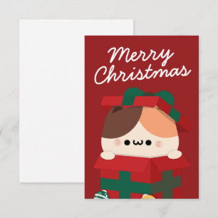 Cartão De Agradecimento Feliz e Simples Feliz Natal