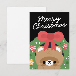 Cartão De Agradecimento Feliz e Simples Feliz Natal