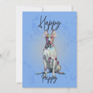 Cartão De Agradecimento Feliz filhote - Proprietários de cães design - Pup