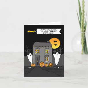 Cartão De Agradecimento Feliz Halloween para o Excelente Niece