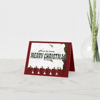 Cartão De Agradecimento Feliz Natal