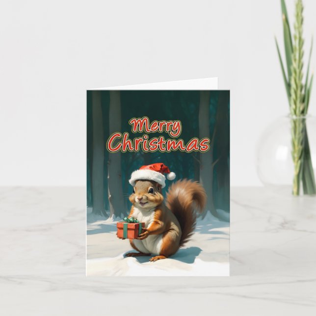 Cartão De Agradecimento feliz natal (Frente)