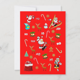 Cartão De Agradecimento Feliz Natal Belo Velho Natal 25 de dezembro Natal