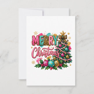 Cartão De Agradecimento Feliz Natal Elegante