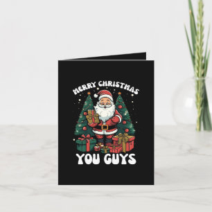 Cartão De Agradecimento Feliz Natal Pessoal Papai Noel