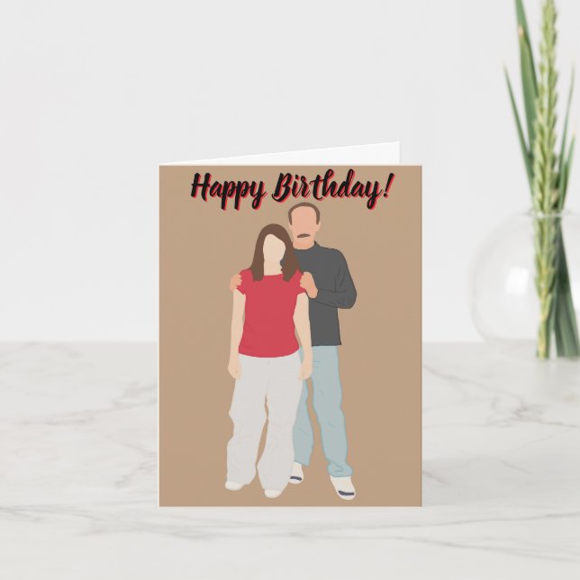 Cartão De Agradecimento Feliz Pai De Aniversário, Vovô Etc. (Frente)