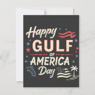 Cartão De Agradecimento Feliz Patriótico Funny do Golfo da América
