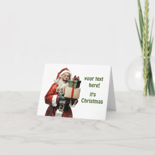 Cartão De Agradecimento feliz santa claus
