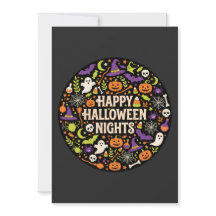 Felizes Noites de Halloween Abóbora Fantasma Fofa.