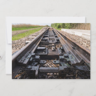 Cartão De Agradecimento Ferrovia Desaparece à Distância