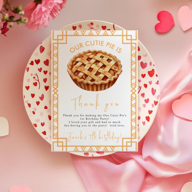 Cartão De Agradecimento Festa de 1º Aniversário do Nossos Docinho  (Criador carregado)