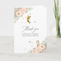 Festa de 2 anos temática de fada rosa e dourada pa